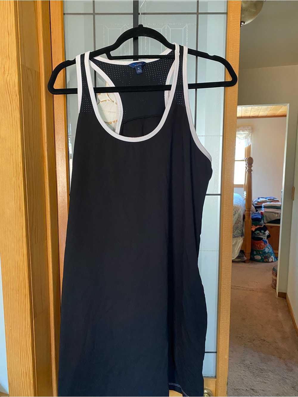 Nautica Black Mini Dress with White Trim